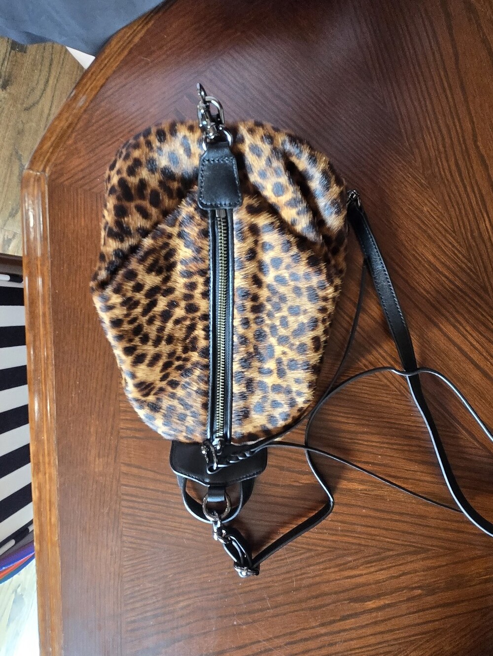 Rebecca Minkoff Leopard Crossbody/Backpack - Picture 2 of 5